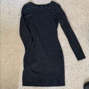 Charcoal sweater dress